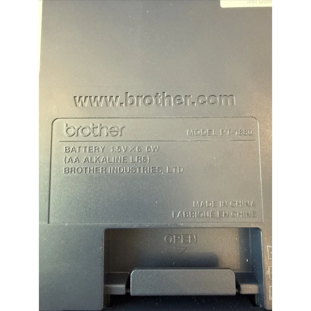 Brother P-Touch PT-1880 Electronic Label Maker Tested Powers On Works